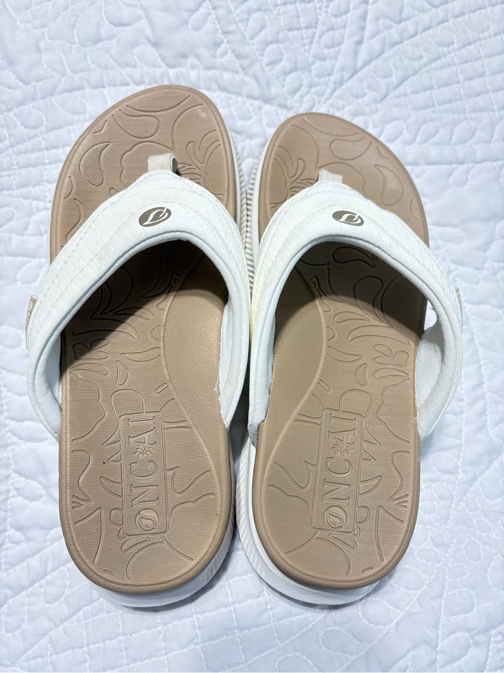 ONCAI Women’s Orthotic Cushion Comfort Flip Flop Walking Sandals w/Arch Support